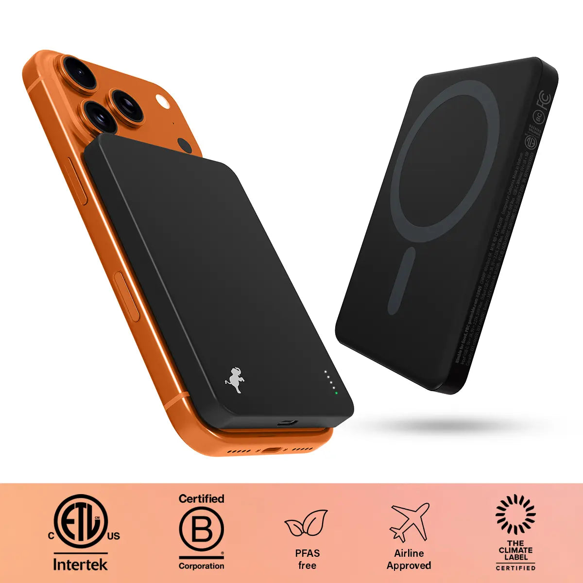 Nimble CHAMP Wireless 5K Magnetic Portable Charger - Ultra-Thin Design - Safe and Eco-Friendly - Fast 15W Wireless Charging - Airline Approved