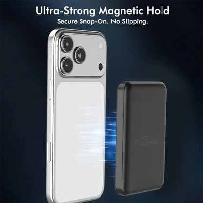 Podoru 10000mAh Magnetic MagSafe Portable Charger - 15W Wireless & 20W PD Fast Charging Battery Pack with LED Display, Compatible with iPhone 17/16/15/14/13/12, Smartphones & Earbuds
